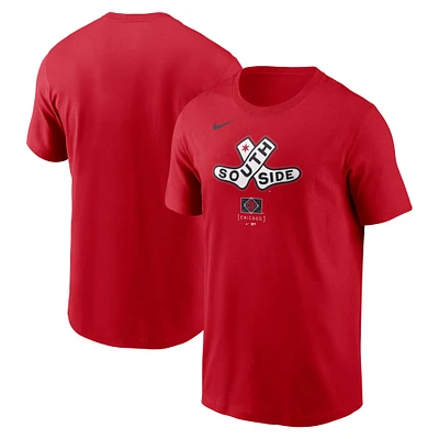 Men's Nike Red Chicago White Sox 2025 City Connect Large Logo T-Shirt