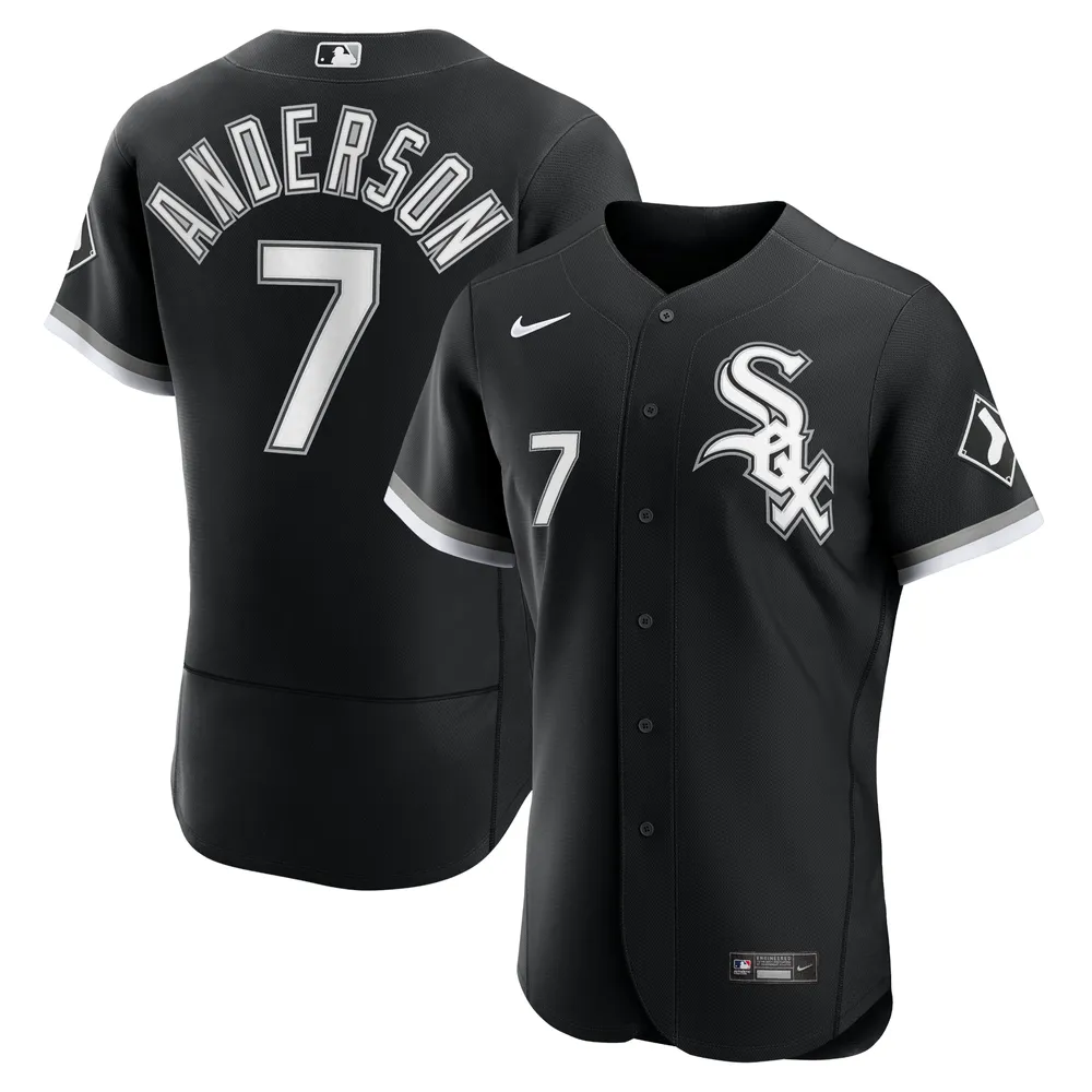 Maillot de joueur authentique alternatif Nike Tim Anderson pour homme, noir, Chicago White Sox