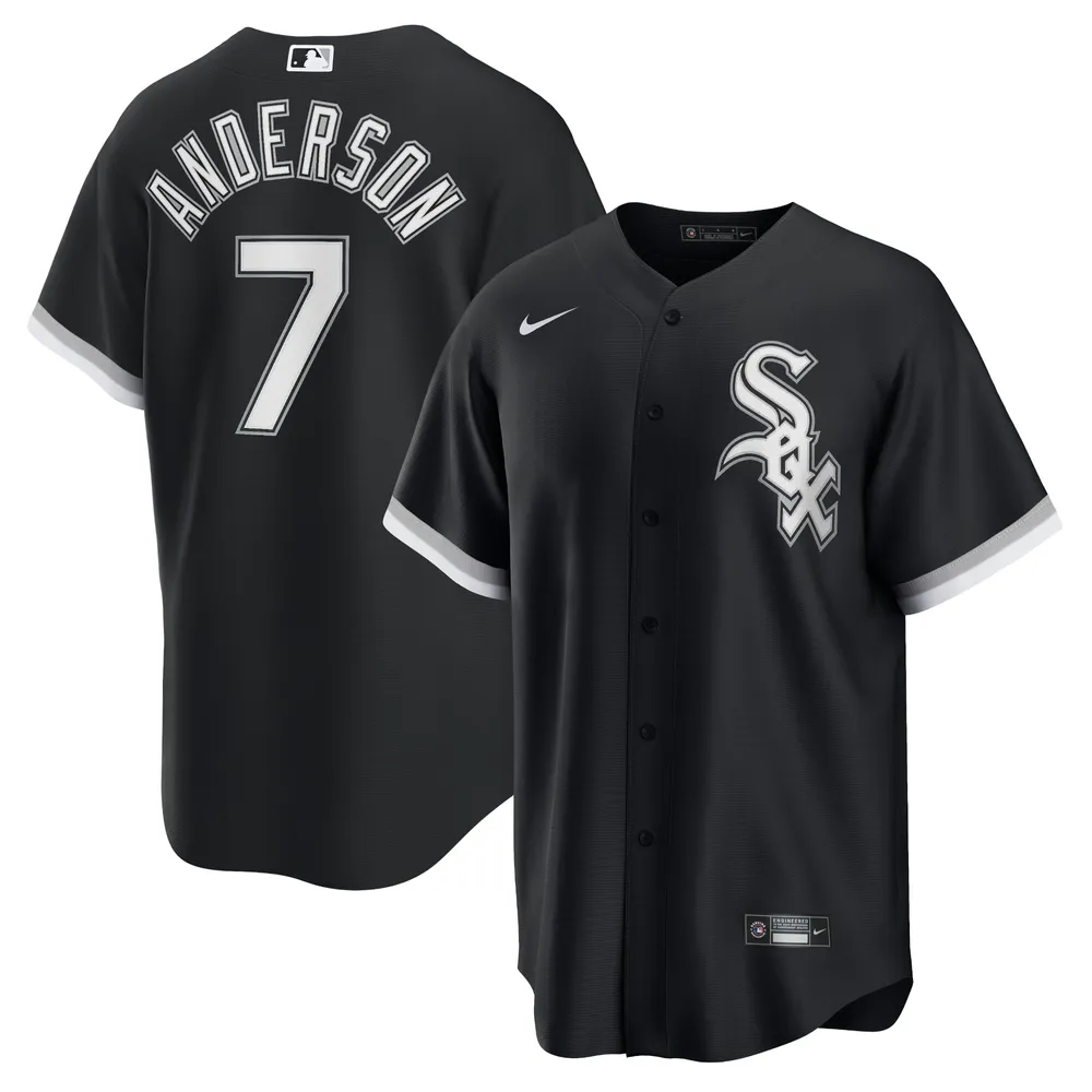 Maillot de joueur alternatif réplique Nike Tim Anderson noir des Chicago White Sox pour homme