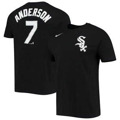 Men's Nike Tim Anderson Black Chicago White Sox Name & Number T-Shirt