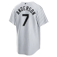 Maillot de joueur réplique à domicile des Chicago White Sox Tim Anderson pour homme Nike blanc