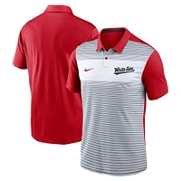Polo Nike blanc/rouge Chicago White Sox 2025 City Connect Fashion Legacy Icon Vapor Performance pour homme