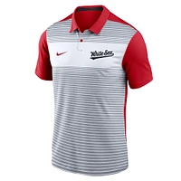 Polo Nike blanc/rouge Chicago White Sox 2025 City Connect Fashion Legacy Icon Vapor Performance pour homme