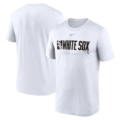 T-shirt Nike blanc Chicago White Sox Knockout Legend Performance pour homme