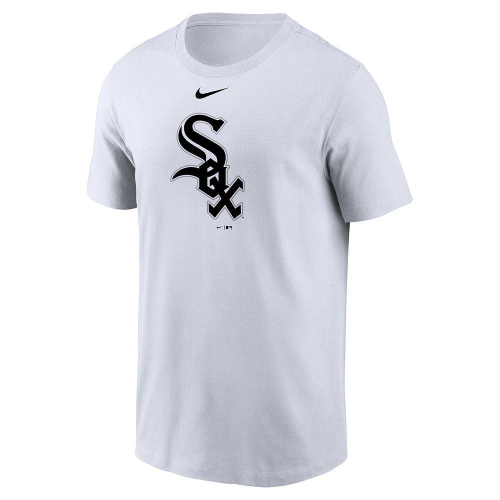 Men's Nike White Chicago Sox Large Logo T-Shirt