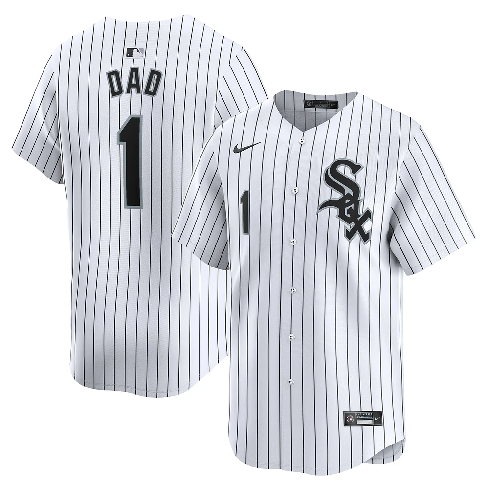 Maillot Nike Chicago White Sox #1 Dad Home Limited pour homme, blanc, limité