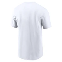 T-shirt Nike pour homme, blanc, Chicago White Sox, Team Swoosh Lockup