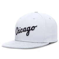 Men's Nike White Chicago Sox True Performance Fitted Hat