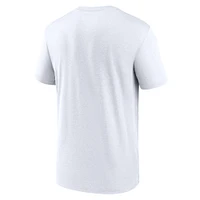 T-shirt grande et haute Performance Nike Chicago White Sox Wordmark Legend pour homme, blanc