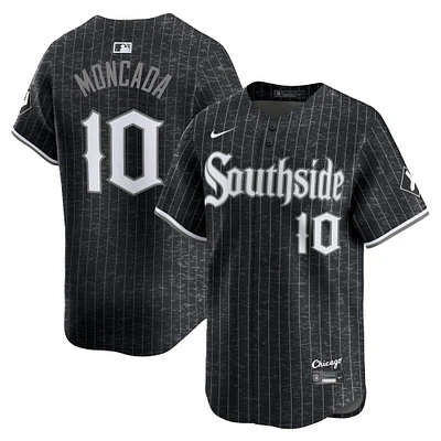 Maillot Nike Yoán Moncada pour homme, noir, Chicago White Sox City Connect, joueur