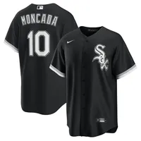 Men's Nike Yoan Moncada Black Chicago White Sox Alternate Replica Player Name Jersey