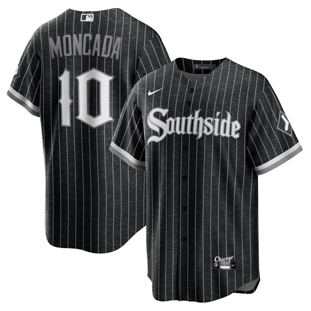 Yoan Moncada Chicago White Sox Nike Youth City Connect Replica Player Jersey  - Black