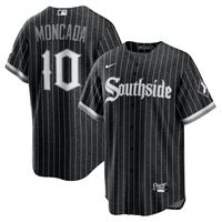 Men's Nike Yoan Moncada Black Chicago White Sox City Connect Replica Player Jersey