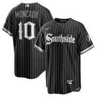 Men's Nike Yoan Moncada Black Chicago White Sox City Connect Replica Player Jersey