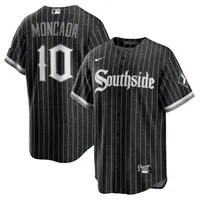 Maillot Yoan Moncada Chicago White Sox City Connect Replica Player pour Homme Nike Noir