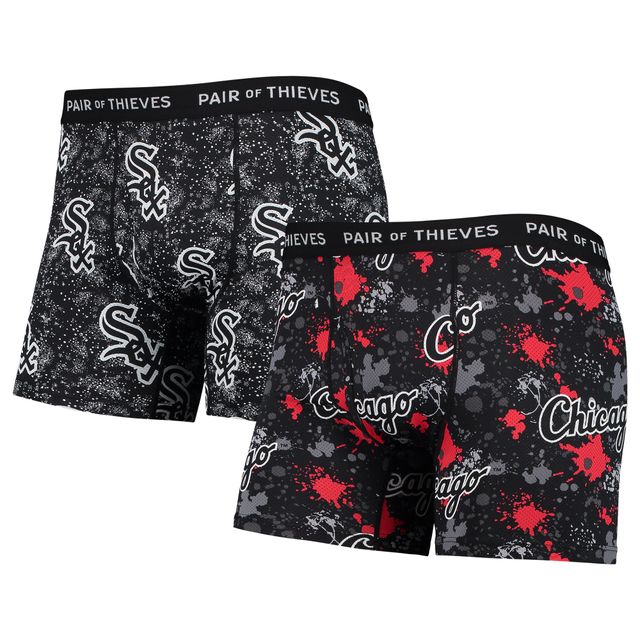 Lot de 2 boxers pour homme Pair of Thieves Black Chicago White Sox Super Fit