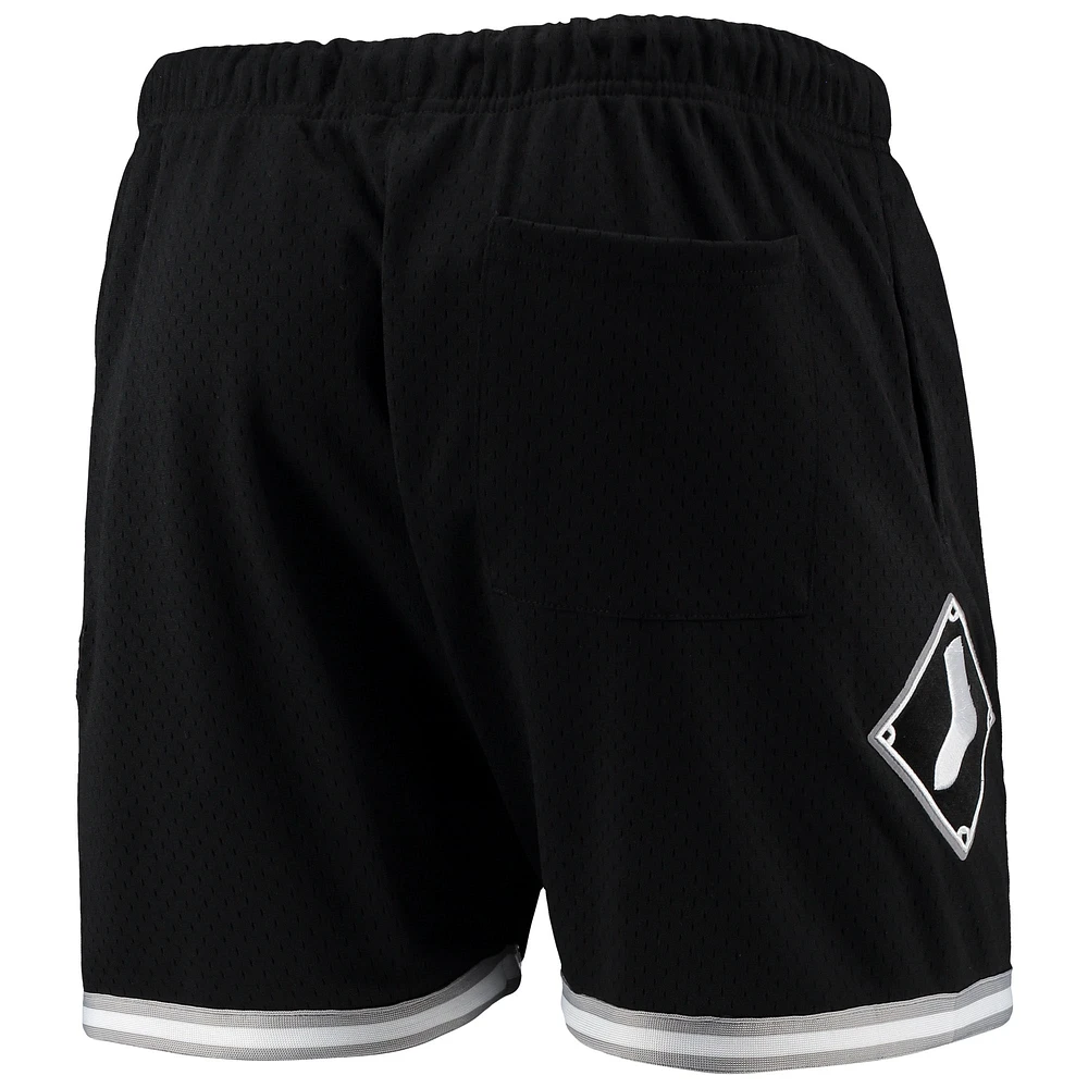 Men's Pro Standard Black Chicago White Sox 2005 World Series Mesh Shorts