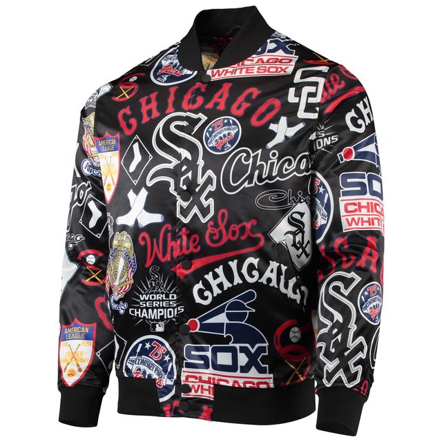 Lids Chicago White Sox Big & Tall Fleece Half-Zip Hoodie - Black