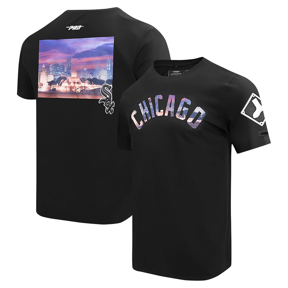 Men's Pro Standard Black Chicago White Sox Cityscape T-Shirt