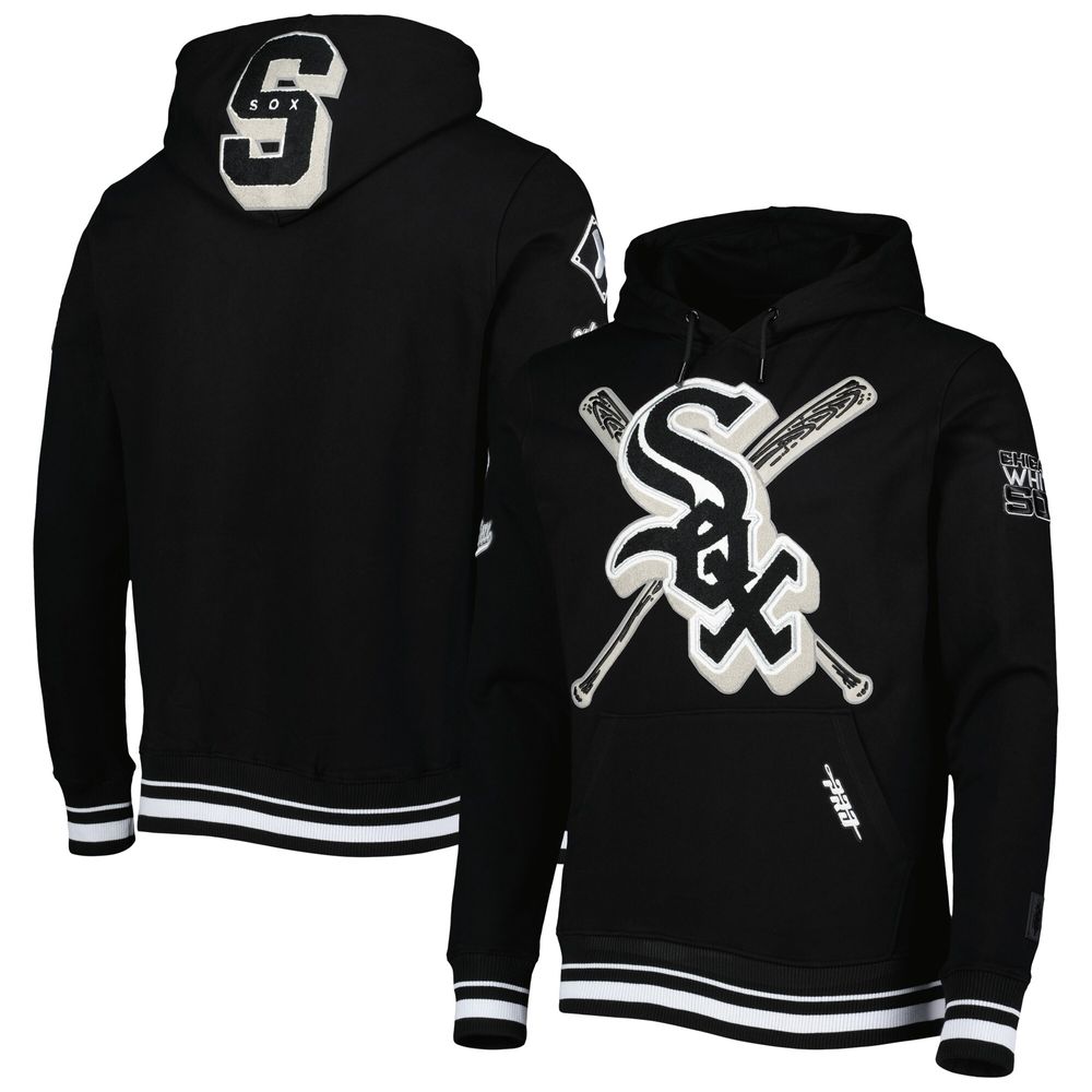 Men's Pro Standard Black Chicago White Sox Mash Up Logo Pullover Hoodie