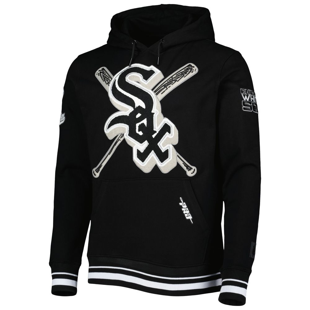 Men's Pro Standard Black Chicago White Sox Mash Up Logo Pullover Hoodie