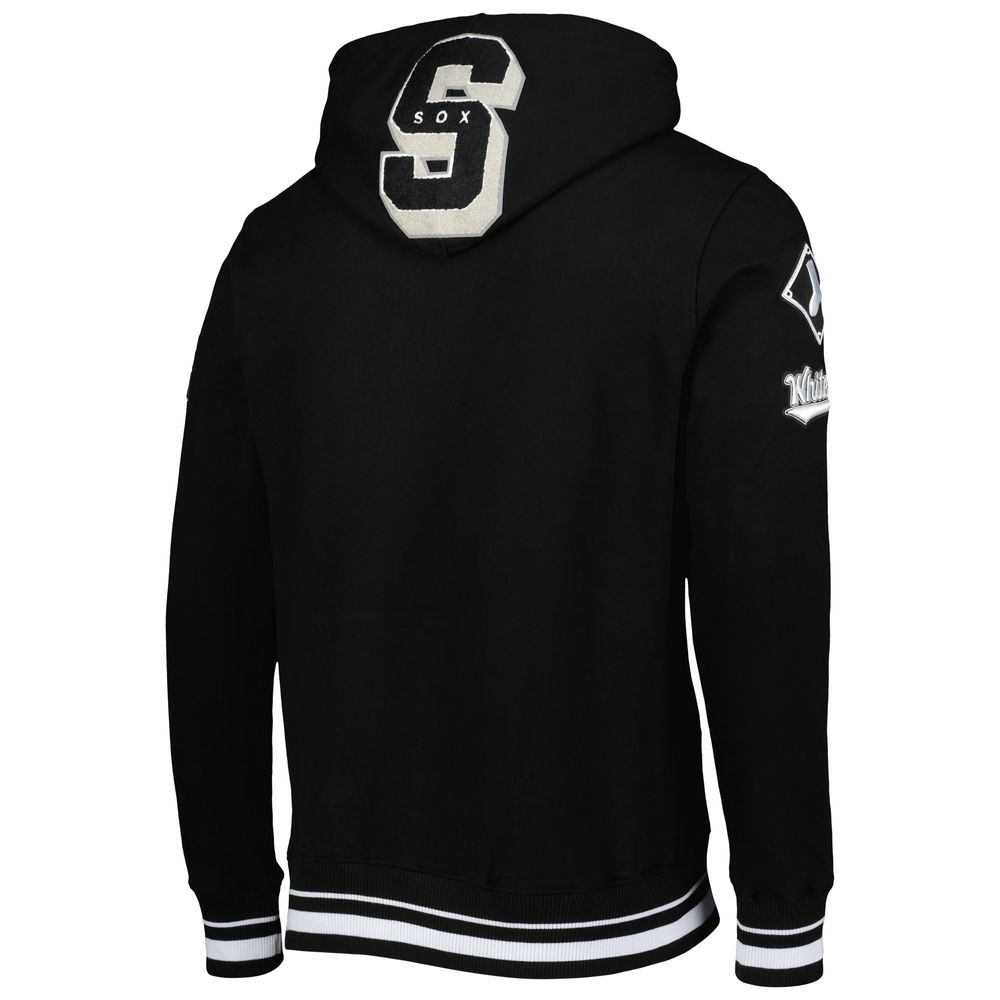 Men's Pro Standard Black Chicago White Sox Mash Up Logo Pullover Hoodie