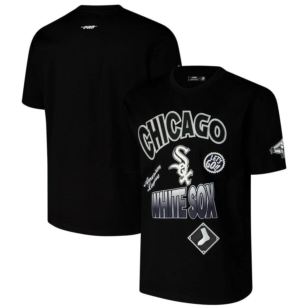 T-shirt à épaules tombantes Turn It Up Pro Standard pour homme des Chicago White Sox noir