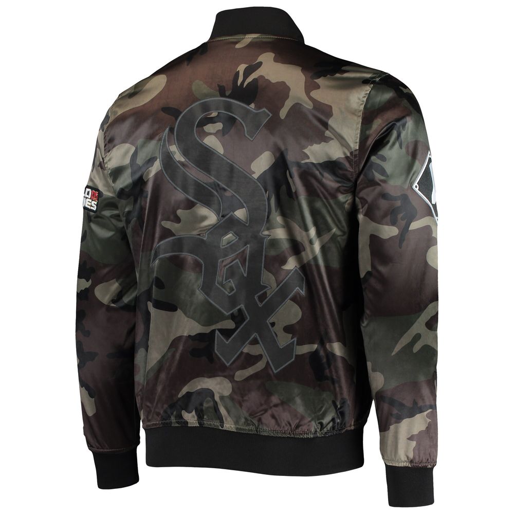 Men's Pro Standard Camo Chicago White Sox Satin Full-Snap Jacket