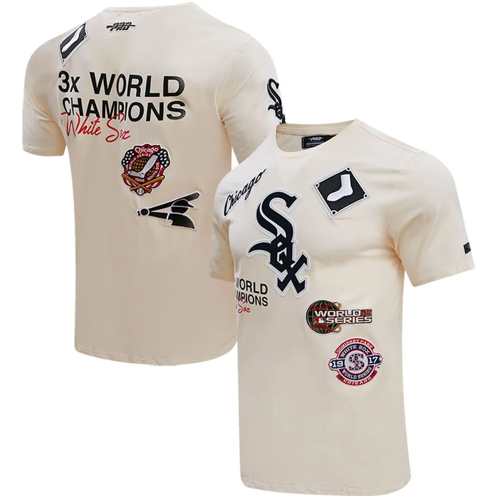 Pro Standard Men's Pro Standard Cream Chicago White Sox Championship T-Shirt