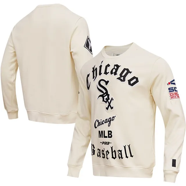 Lids Boston Red Sox Pro Standard Cooperstown Collection Retro Old English Pullover  Sweatshirt - Cream