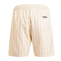 Men's Pro Standard Cream Chicago White Sox Pinstripe Retro Classic Woven Shorts