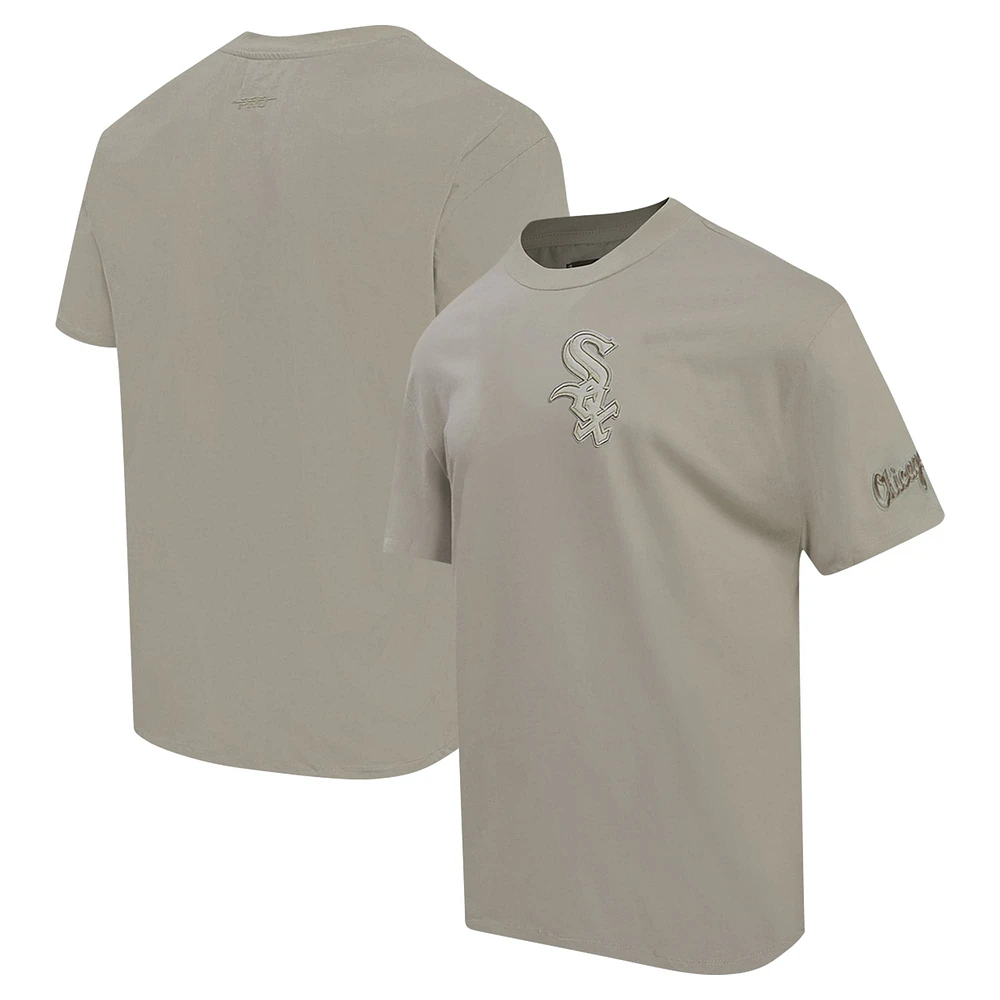 T-shirt neutre à épaules tombantes Pro Standard Tan Chicago White Sox pour hommes