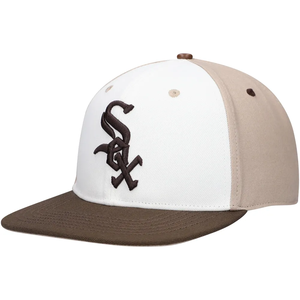 Men's Pro Standard White/Brown Chicago White Sox Chocolate Ice Cream Drip Snapback Hat