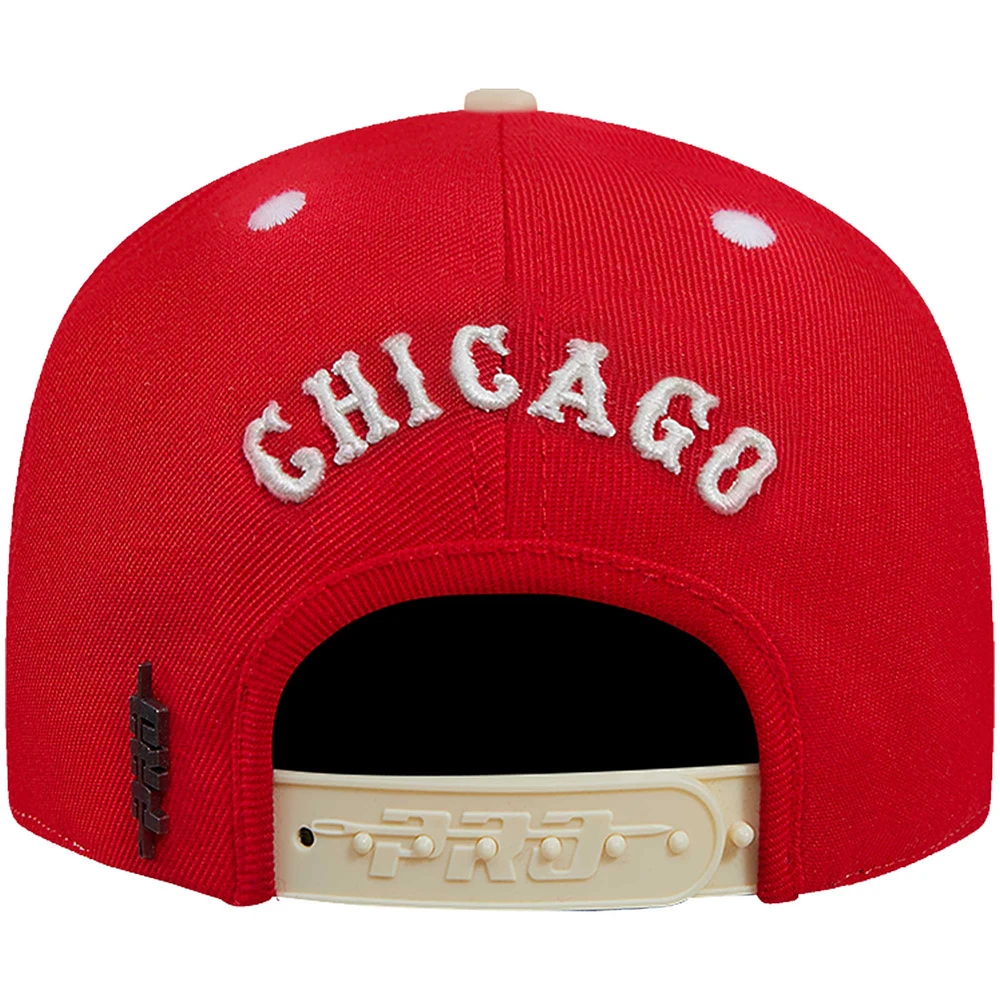 Men's Pro Standard  White/Red Chicago White Sox Strawberry Ice Cream Drip Snapback Hat