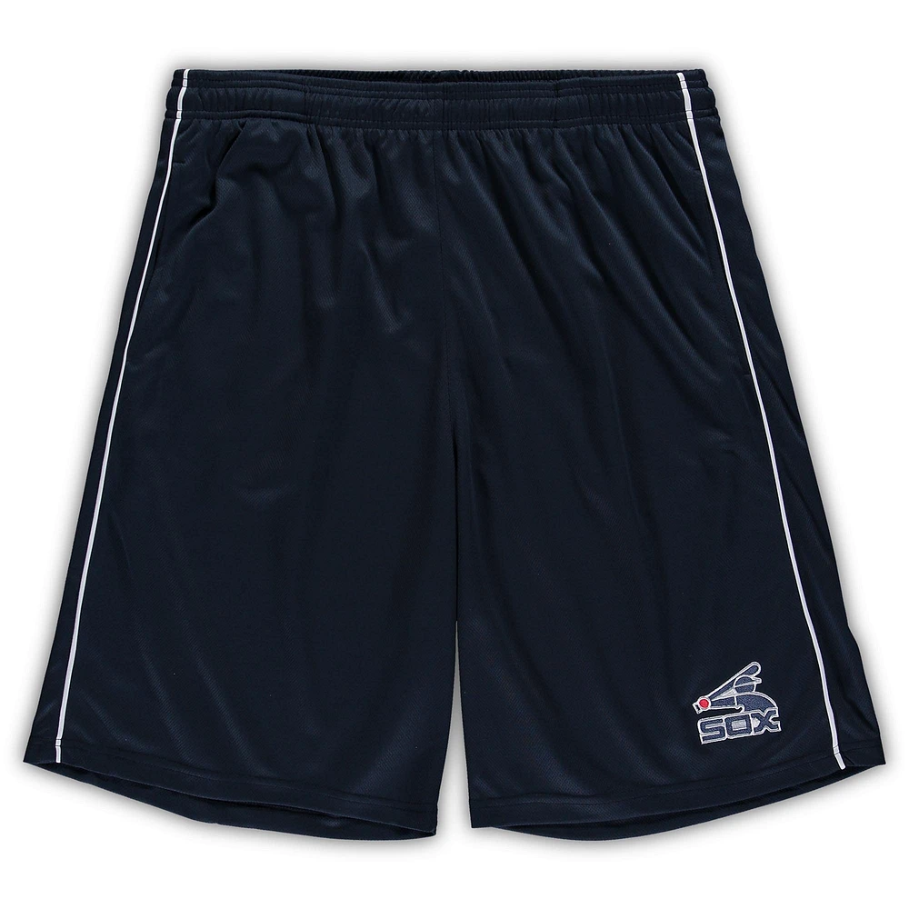 Men's Profile Navy Chicago White Sox Big & Tall Mesh Shorts