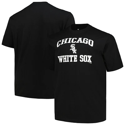 Profil pour homme Noir Chicago White Sox Big & Tall Heart Soul T-shirt