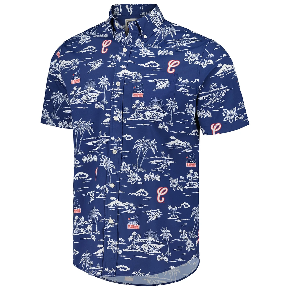 Chemise boutonnée Kekai Chicago White Sox Reyn Spooner pour homme, bleu marine