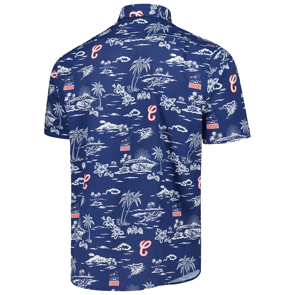 Chemise boutonnée Kekai Chicago White Sox Reyn Spooner pour homme, bleu marine