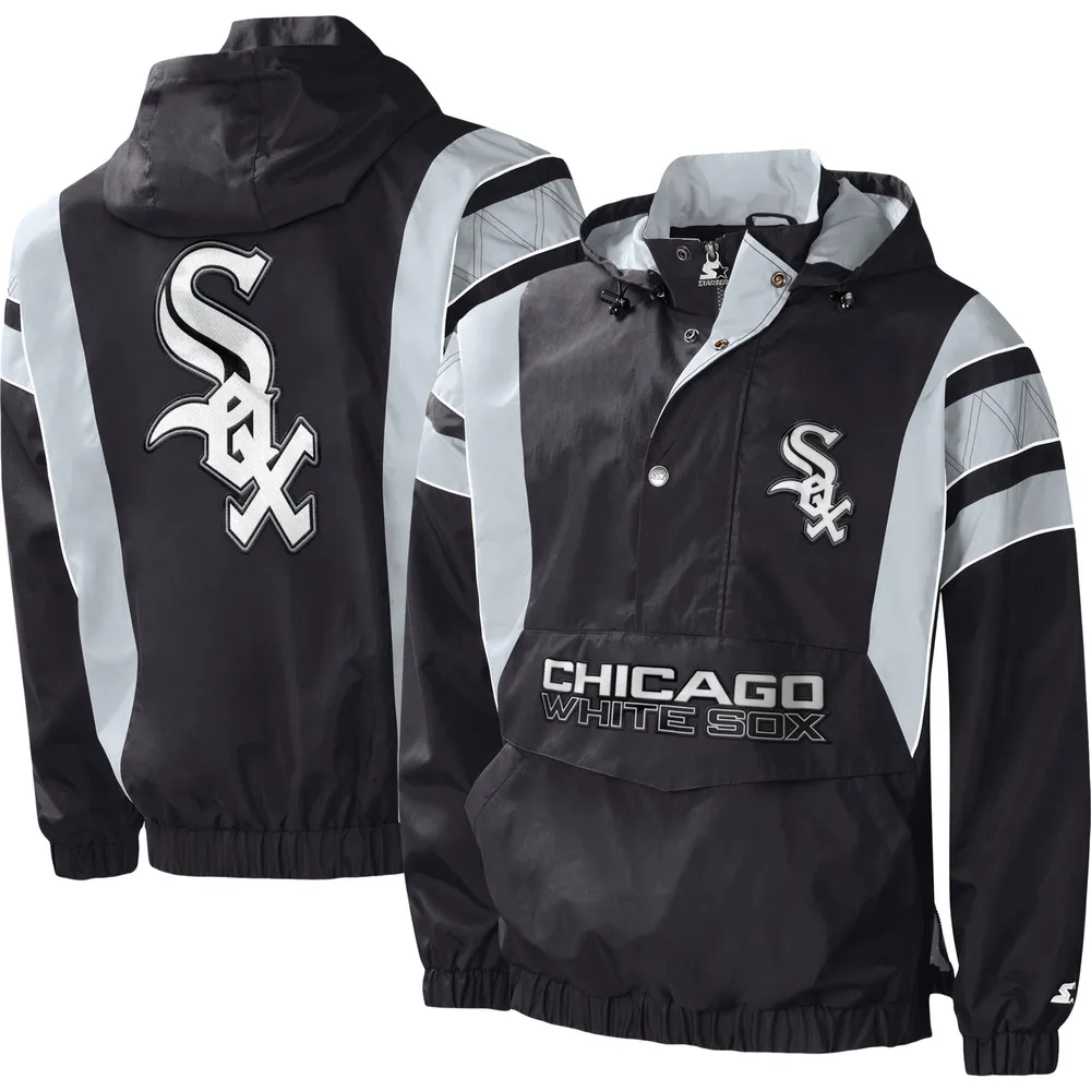 Lids Chicago White Sox Starter Impact Hoodie Half-Zip Jacket - Black