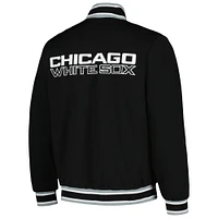 Men's Starter Black Chicago White Sox Secret Weapon Full-Snap Jacket