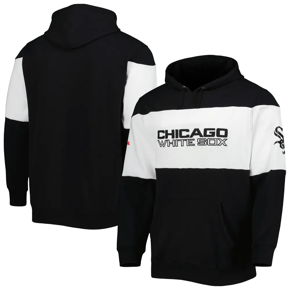 Men's Black/Gray Chicago White Sox Big & Tall Pullover Sweatshirt