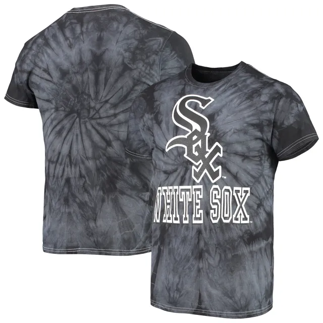 Men's Stitches Navy Atlanta Braves Spider Tie-Dye T-Shirt