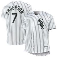 Men's Tim Anderson White Chicago Sox Big & Tall Replica Player Jersey