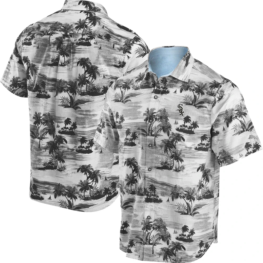 Men's Tommy Bahama Black Chicago White Sox Tropical Horizons Button-Up Shirt