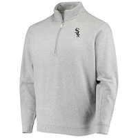 Men's Vineyard Vines Heather Gray Chicago White Sox Shep Shirt Quarter-Zip Sweatshirt