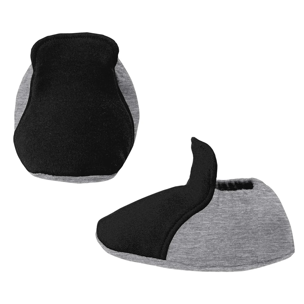 Newborn & Infant Black/Heather Gray Chicago White Sox Little Champ Three-Pack Bodysuit Bib Booties Set