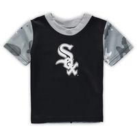 Newborn & Infant Black Chicago White Sox Pinch Hitter T-Shirt Shorts Set