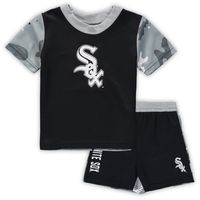 Newborn & Infant Black Chicago White Sox Pinch Hitter T-Shirt Shorts Set