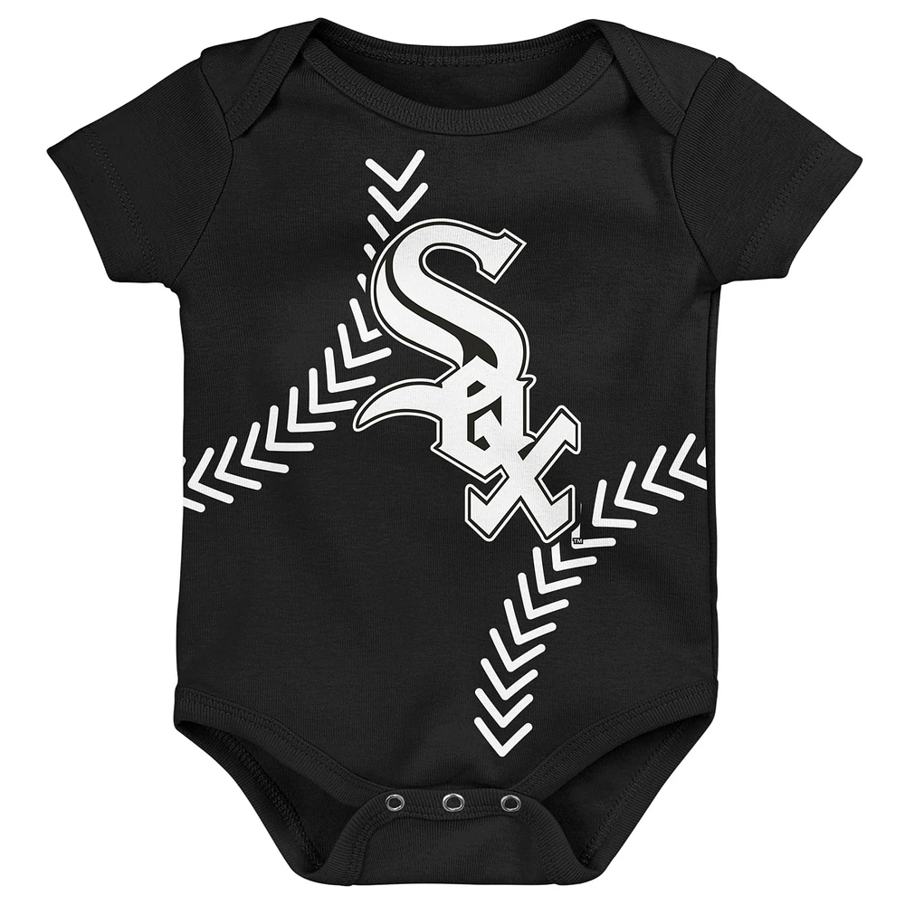 Body noir Chicago White Sox Running Home pour nouveau-né et bébé