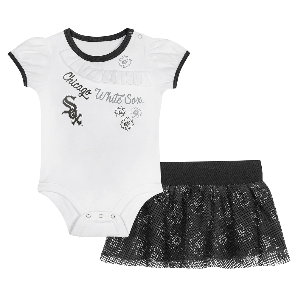 Ensemble body et jupe Sweet Chicago White Sox pour nouveau-né nourrisson